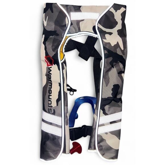 NEW - WARMOUNTS Automatic Inflatable Life Jacket with 5 Reflectors - Picture 3 of 4